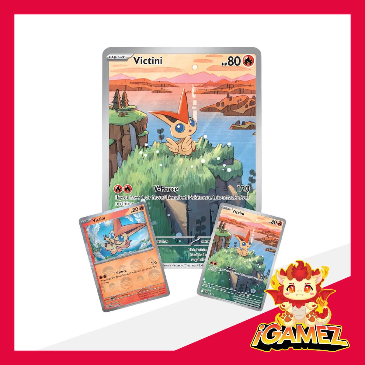 Get your Victini Illustration Collection now at iGamez