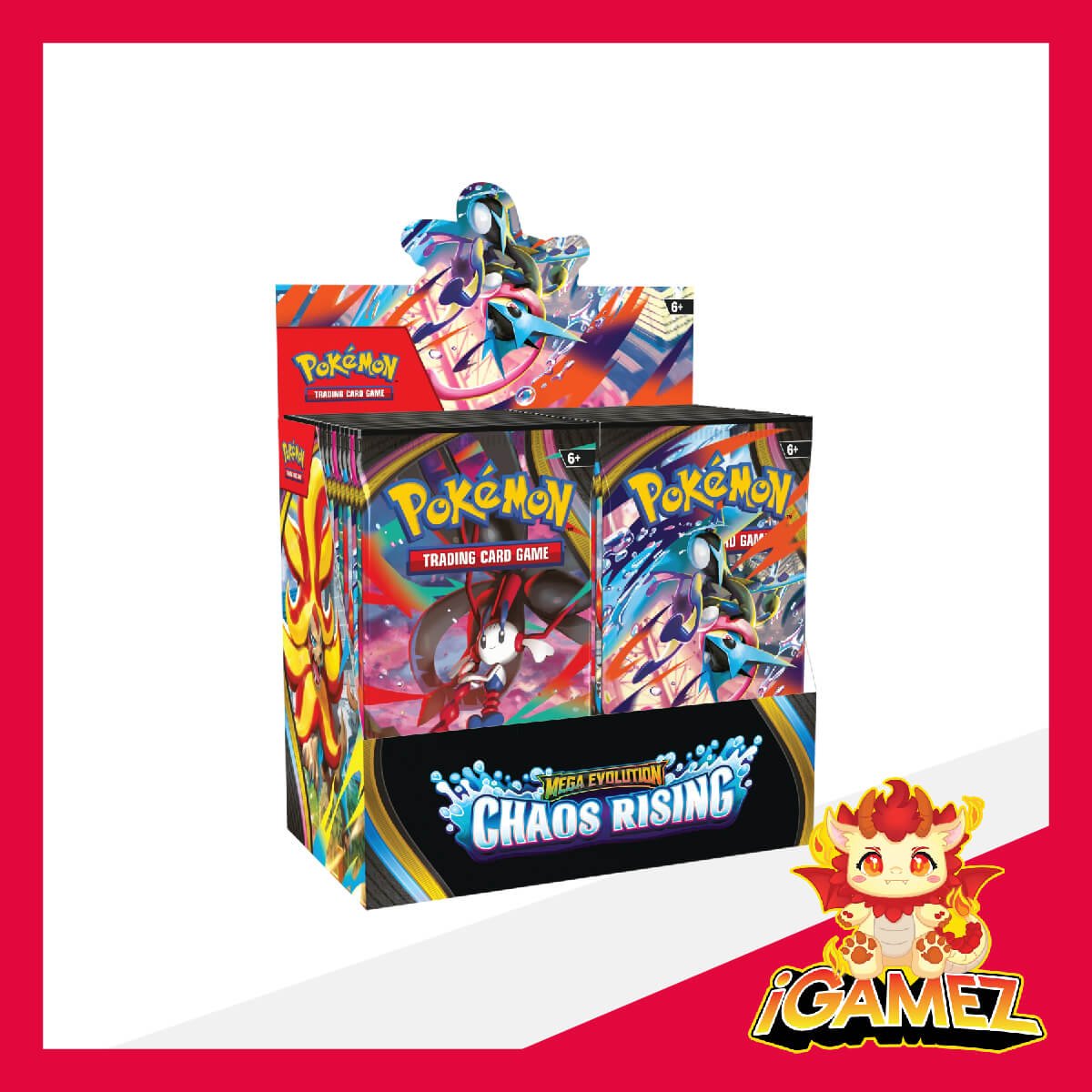 Get your Pokémon ME04 Chaos Rising products now at iGamez in Kulim. Shop authentic booster boxes, sleeve packs, and checklane blisters with fast nationwide shipping across Malaysia.