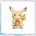 Celebrate 30 years of Pokémon with the Pikachu 30th Celebration Gold Plush. Featuring a special gold anniversary design, this collectible plush is a must-have for Pokémon fans and collectors.