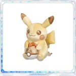 Celebrate 30 years of Pokémon with the Pikachu 30th Celebration Gold Plush. Featuring a special gold anniversary design, this collectible plush is a must-have for Pokémon fans and collectors.