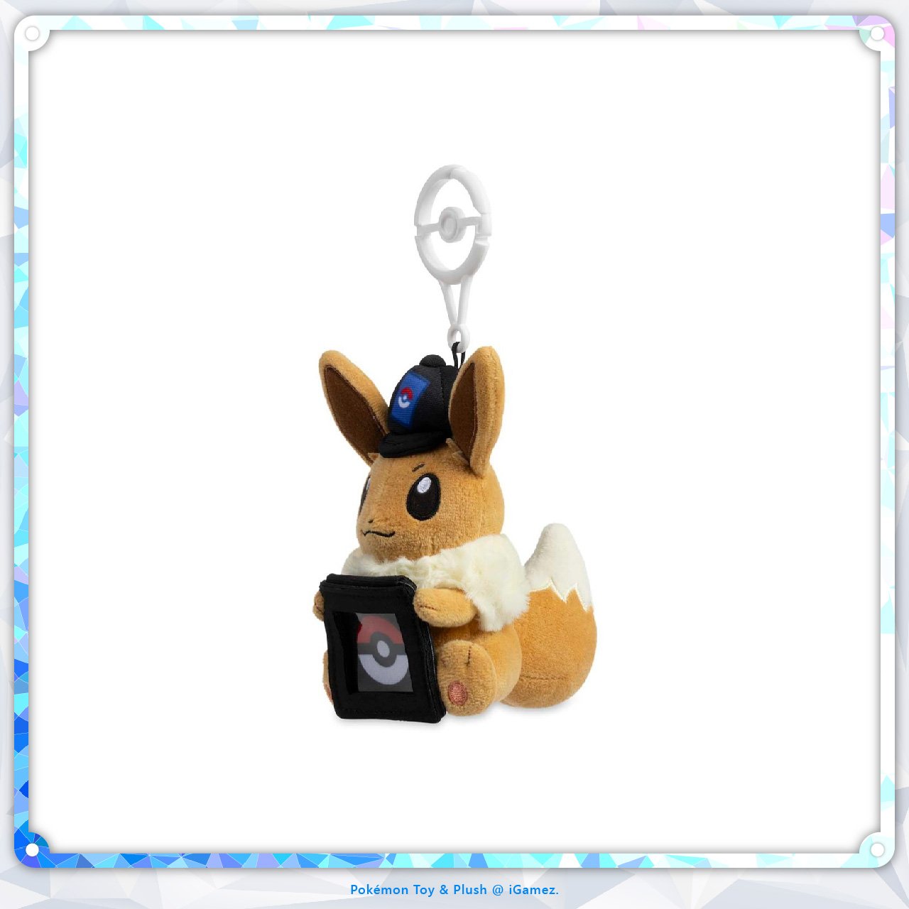 Display, collect, and carry your favorite Pokémon TCG coin with the Eevee Coin-Display Plush Key Chain. An adorable Pokémon Center exclusive for trainers and collectors alike.