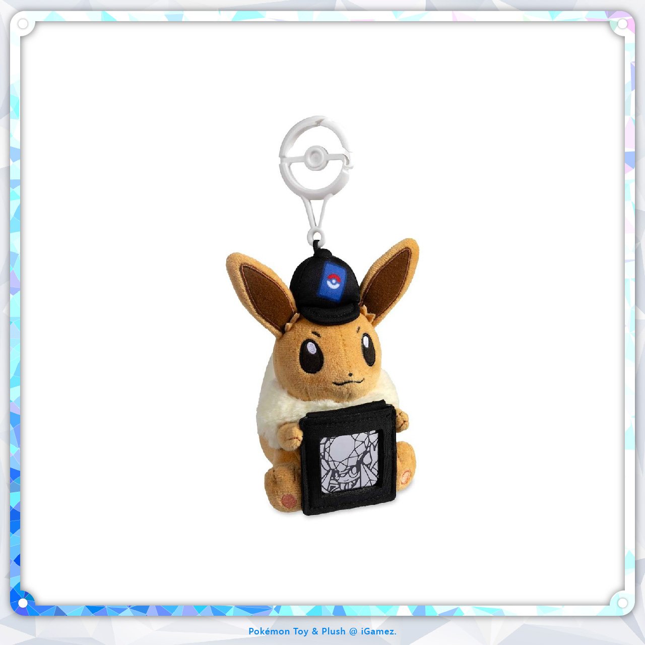 Display, collect, and carry your favorite Pokémon TCG coin with the Eevee Coin-Display Plush Key Chain. An adorable Pokémon Center exclusive for trainers and collectors alike.