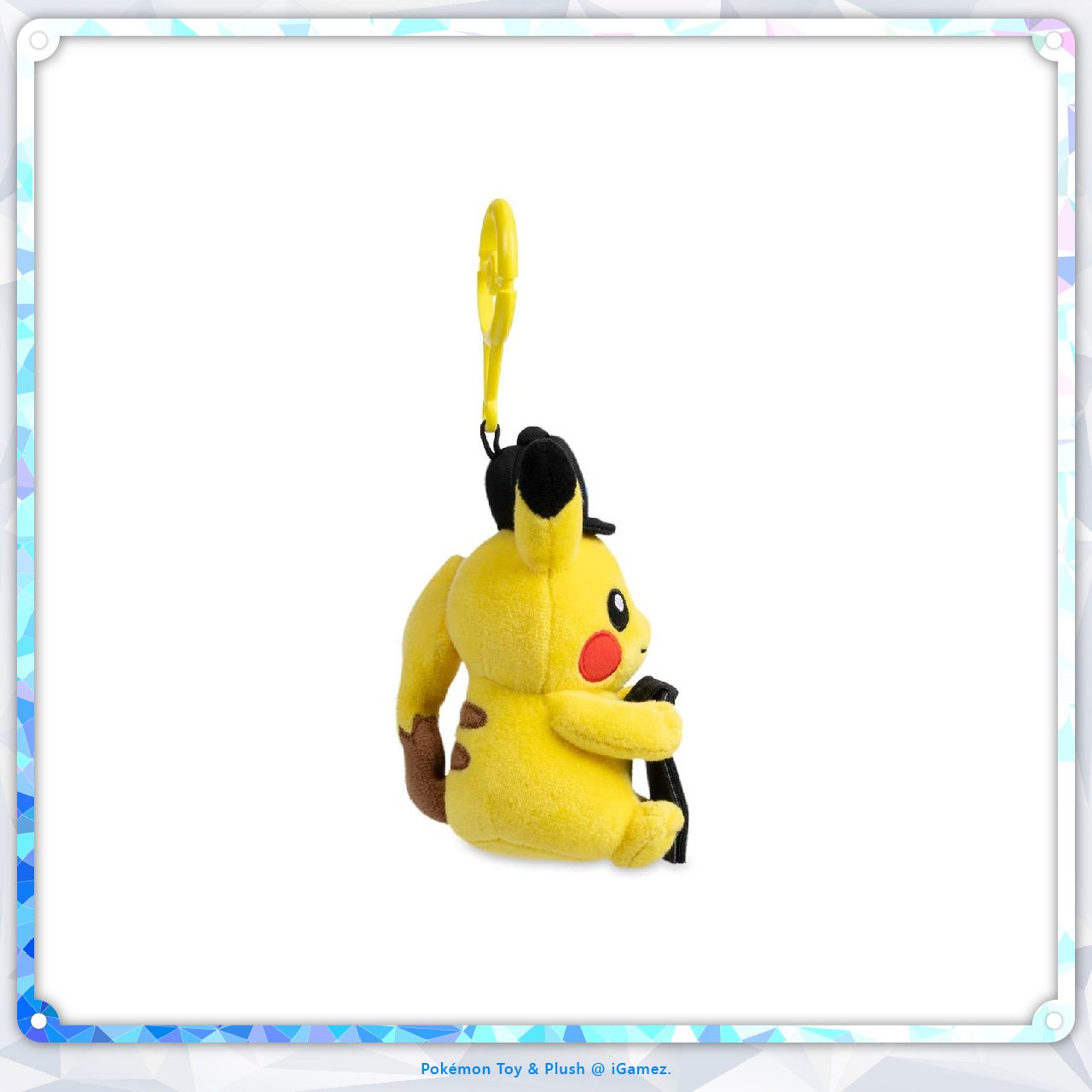 Display, collect, and carry your favorite Pokémon TCG coin with the Pikachu Coin-Display Plush Key Chain. An adorable Pokémon Center exclusive for trainers and collectors alike.