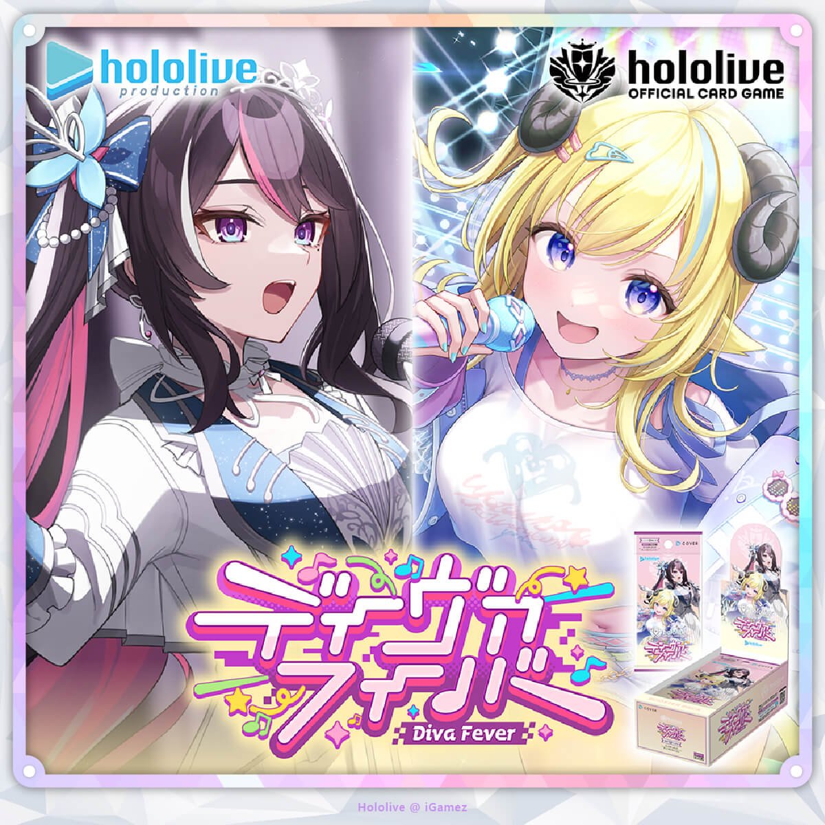 Get your hololive Official Card Game hBP07 Diva Fever Booster Box now at iGamez