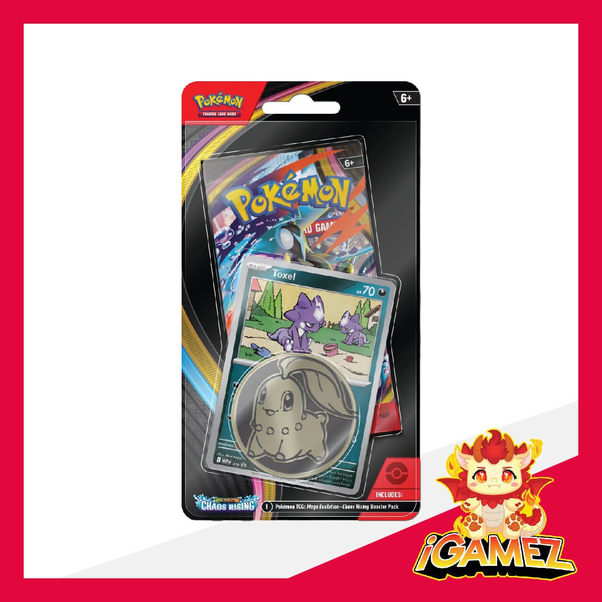 Get your Pokémon ME04 Chaos Rising Checklane Blister now at iGamez in Kulim. Shop authentic booster boxes, sleeve packs, and checklane blisters with fast nationwide shipping across Malaysia.