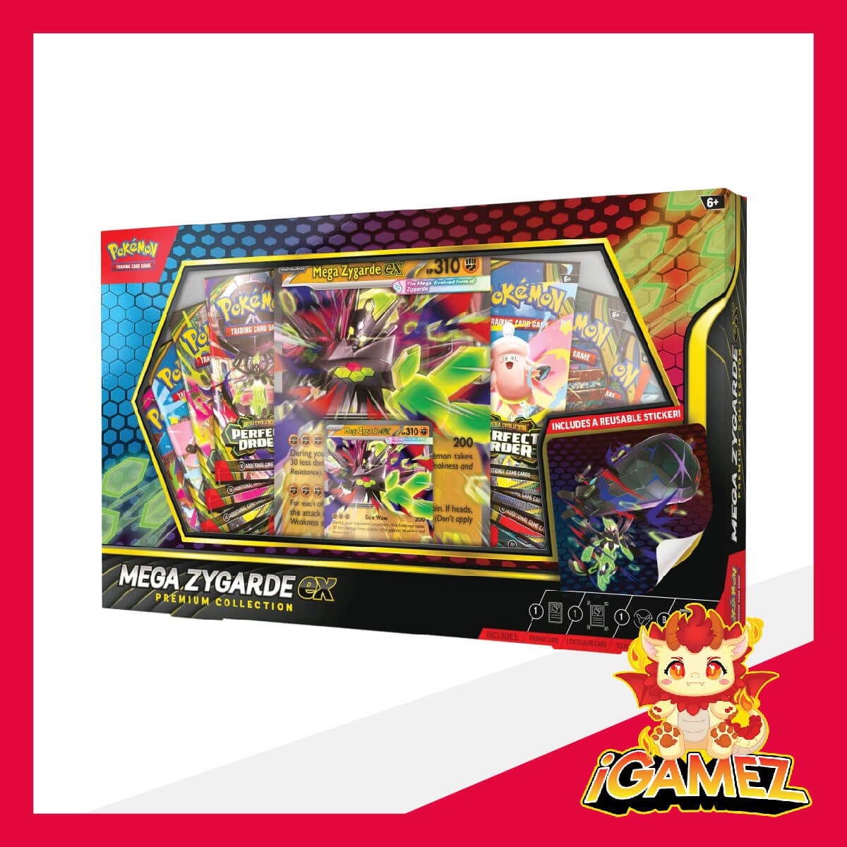 Get your Pokémon Mega Zygarde ex Premium Collection now at iGamez in Kulim. Shop authentic booster boxes, sleeve packs, and checklane blisters with fast nationwide shipping across Malaysia.