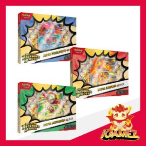 Get your Pokémon Ascended Heroes Mega ex Box (Mega Feraligatr ex Box, Mega Meganium ex Box & Mega Emboar ex Box) now at iGamez in Kulim. Shop authentic booster boxes, sleeve packs, and checklane blisters with fast nationwide shipping across Malaysia.
