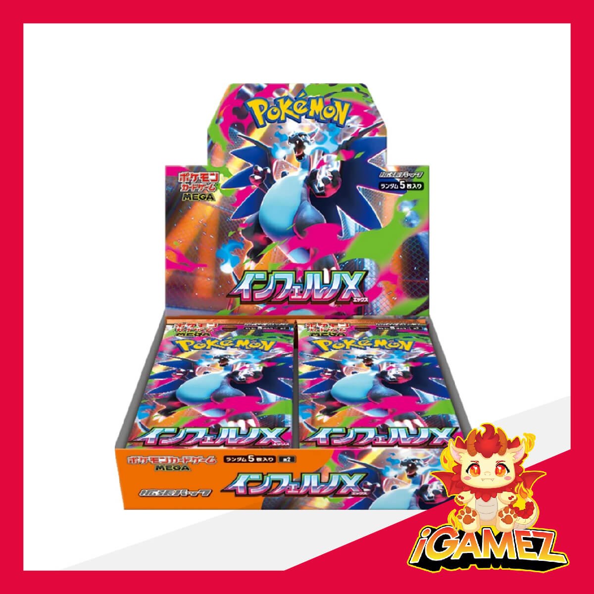 Get your Pokémon M2 Inferno X Booster Box now at iGamez