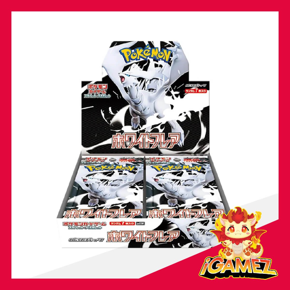 Get your Pokémon SV11W White Flare Booster Box now at iGamez