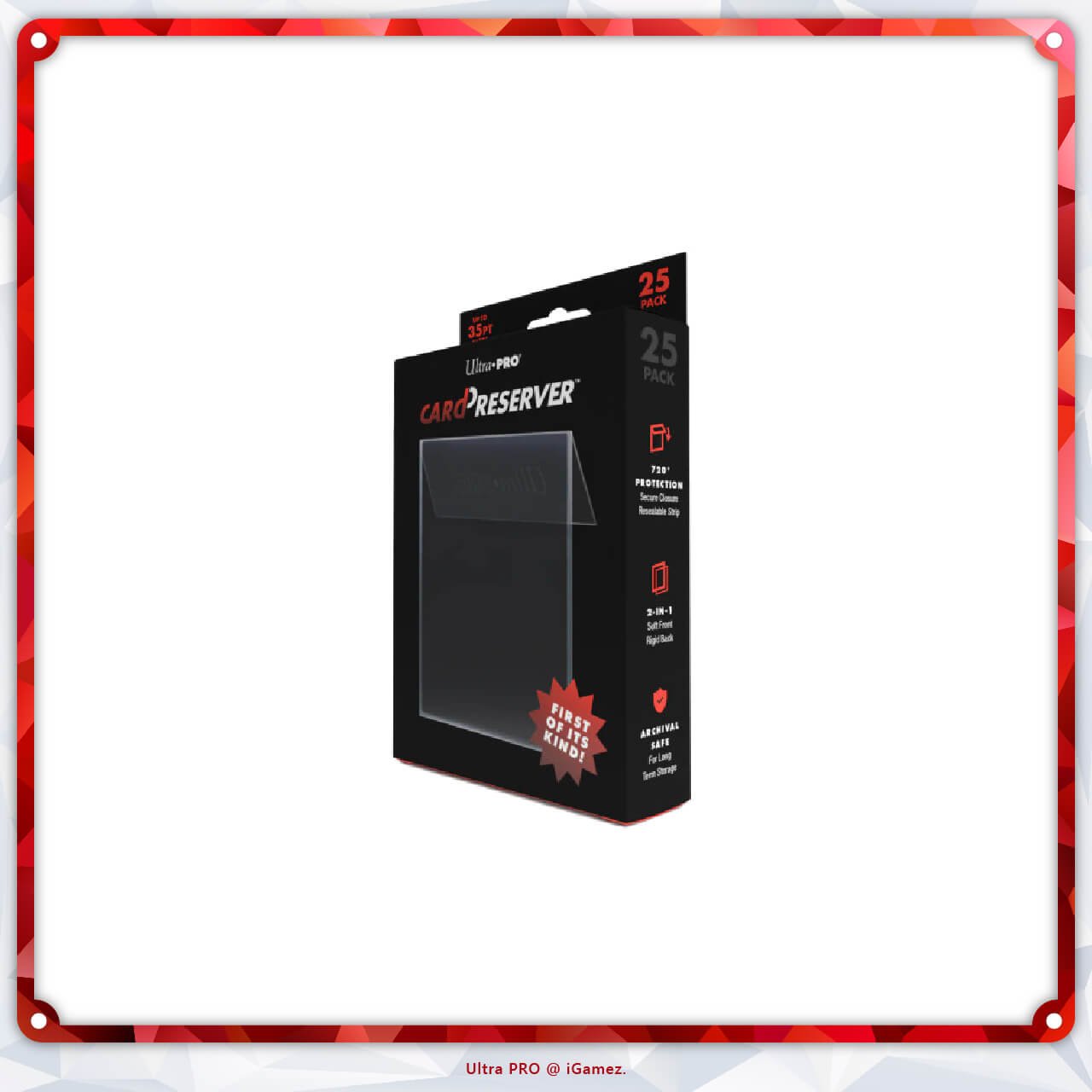 Get your Ultra Pro Card Preserver now at iGamez in Kulim. Shop authentic booster boxes, sleeve packs, and checklane blisters with fast nationwide shipping across Malaysia.