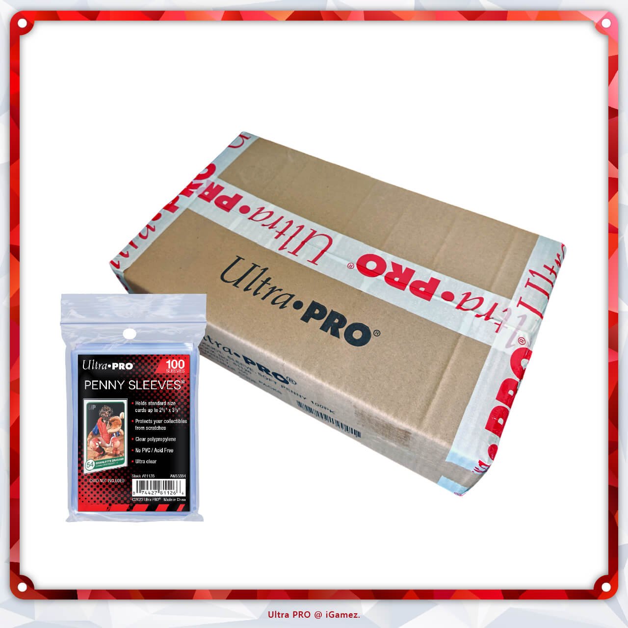 Get your Ultra Pro Card Sleeves now at iGamez in Kulim. Shop authentic booster boxes, sleeve packs, and checklane blisters with fast nationwide shipping across Malaysia.