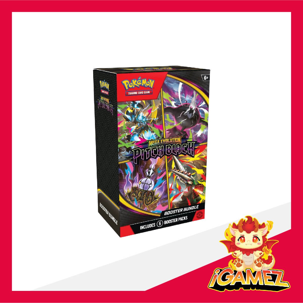 Get your Pokémon ME05 Pitch Black Booster Bundle now at iGamez in Kulim. Shop authentic booster boxes, sleeve packs, and checklane blisters with fast nationwide shipping across Malaysia.