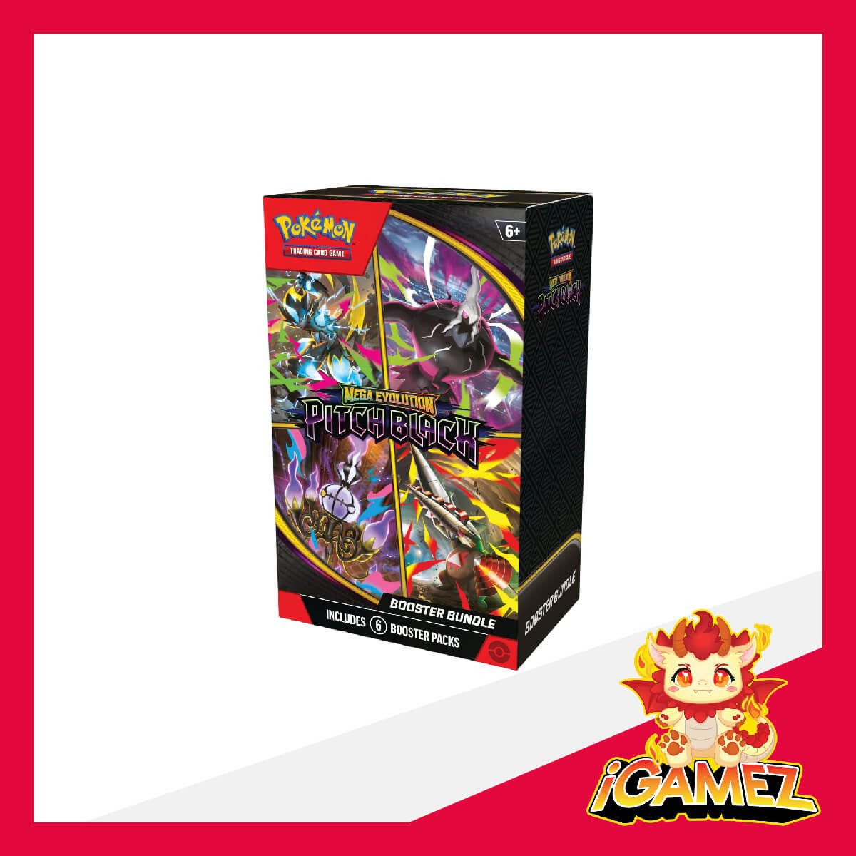 Get your Pokémon ME05 Pitch Black Booster Bundle now at iGamez in Kulim. Shop authentic booster boxes, sleeve packs, and checklane blisters with fast nationwide shipping across Malaysia.