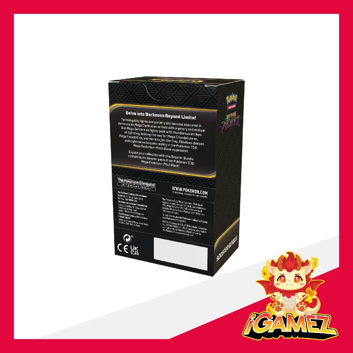Get your Pokémon ME05 Pitch Black Booster Bundle now at iGamez in Kulim. Shop authentic booster boxes, sleeve packs, and checklane blisters with fast nationwide shipping across Malaysia.