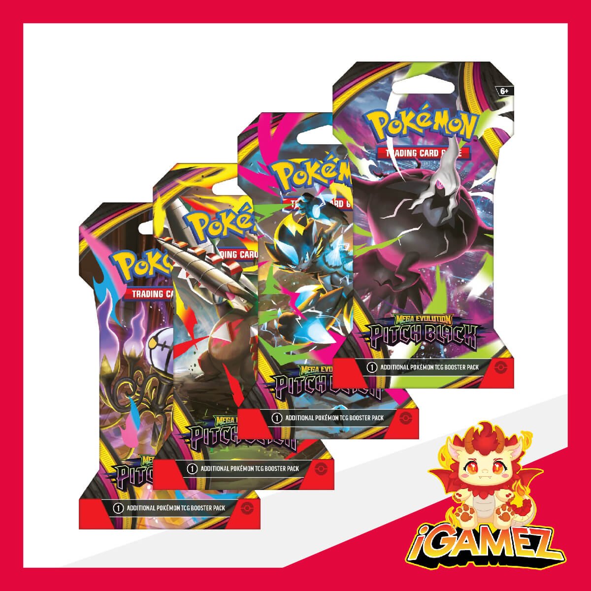 Get your Pokémon ME05 Pitch Black Sleeved Booster Pack now at iGamez in Kulim. Shop authentic booster boxes, sleeve packs, and checklane blisters with fast nationwide shipping across Malaysia.