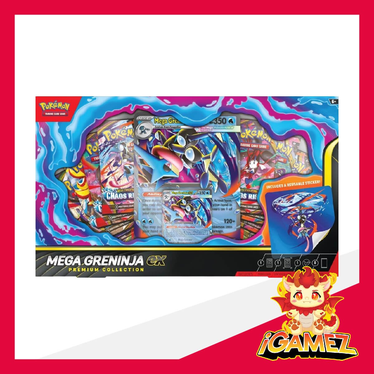 Get your Pokémon Mega Greninja ex Premium Collection now at iGamez in Kulim. Shop authentic booster boxes, sleeve packs, and checklane blisters with fast nationwide shipping across Malaysia.
