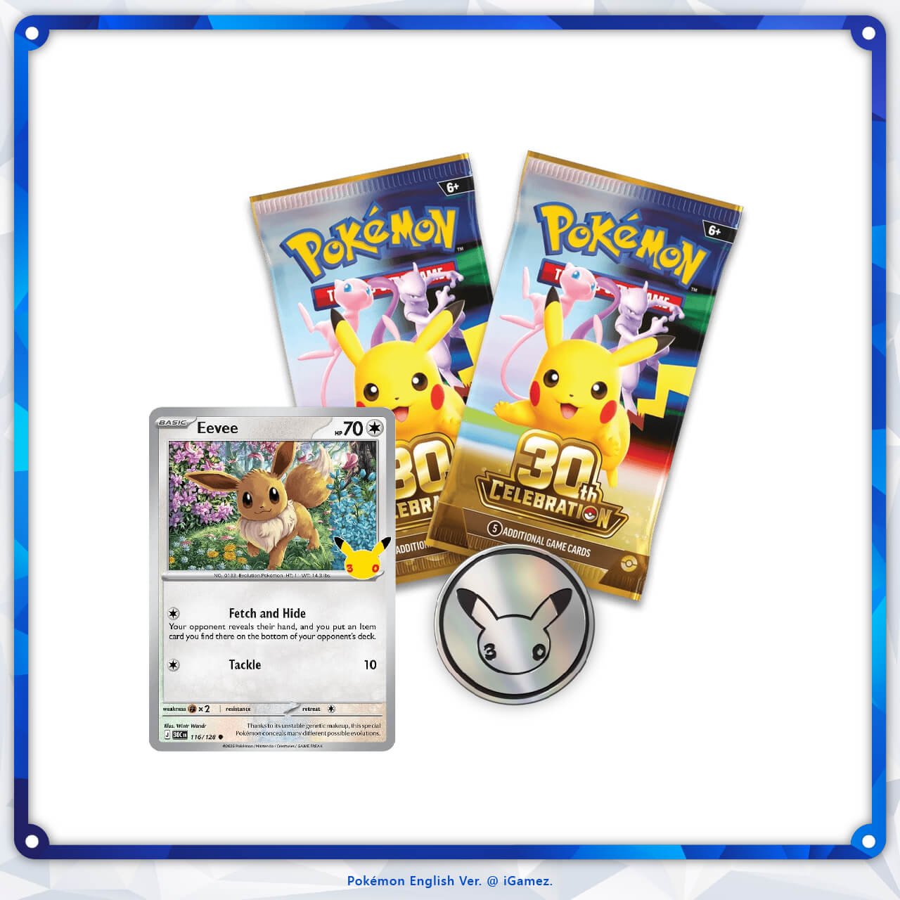Pokémon TCG: 30th Celebration 2-Pack Blister at iGamez in Kulim, Malaysia. Shop authentic booster boxes, sleeve packs, and checklane blisters with fast nationwide shipping across Malaysia.